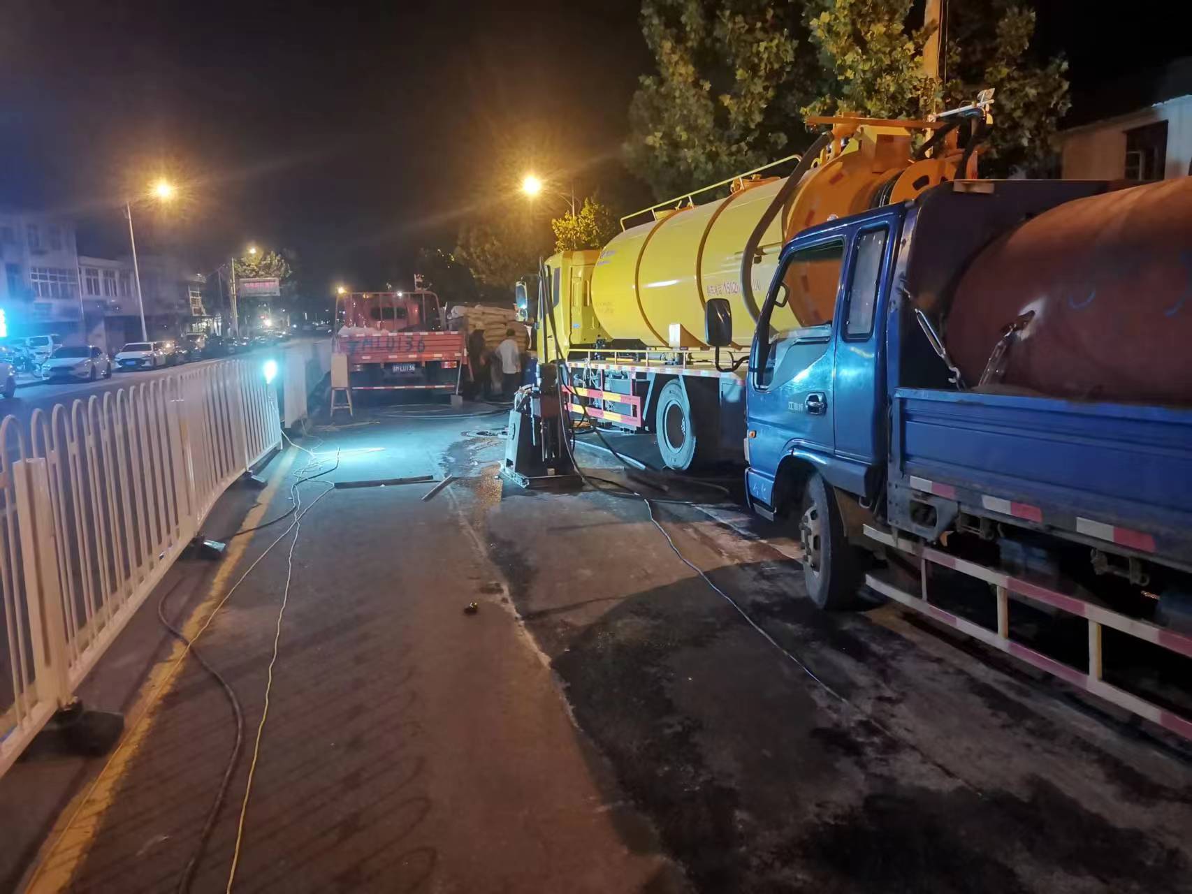 万江街道路面压密注浆